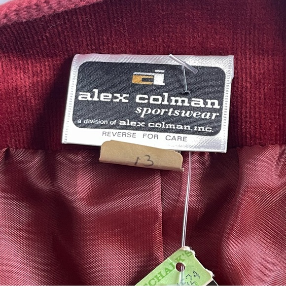 alex colman Vintage Jacket & Coats Red Size 8 - Picture 5 of 15